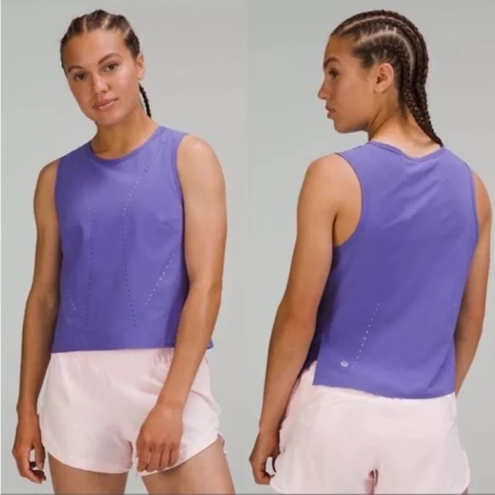 Lululemon Swift‎ Ventilated Running Tank Top Purple XS